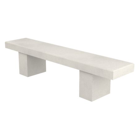 Banquette publique droite en béton Sorel | Prossentiel 