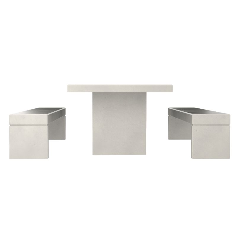 Table de pique-nique en béton Gatt 6 places + 2 places PMR| Prossentiel 