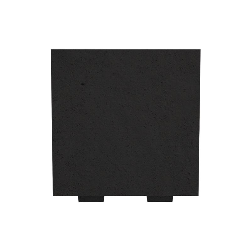Jardinière urbaine carrée béton noir Manu - 75L | Prossentiel 