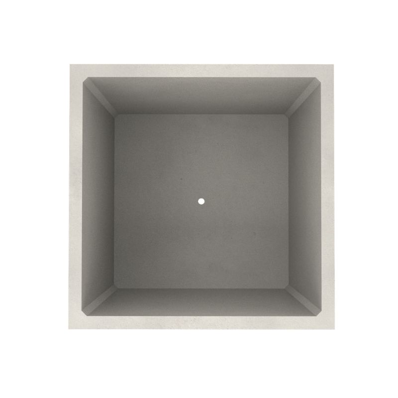 Jardinière urbaine carrée béton Manu - 680L | Prossentiel 