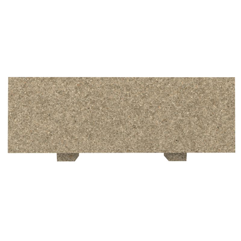 Jardinière urbaine rectangulaire en béton gravillons Gravy - 120L | Prossentiel 