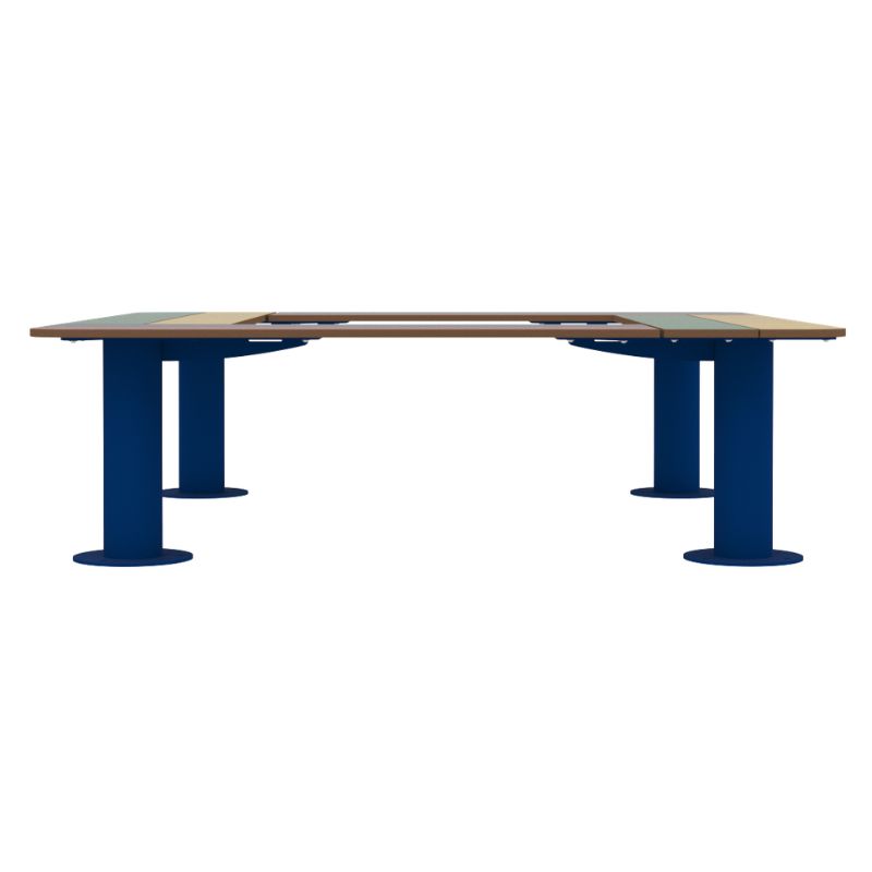 Banquette enfant carrée multicolore Ninou 8 places | Prossentiel 