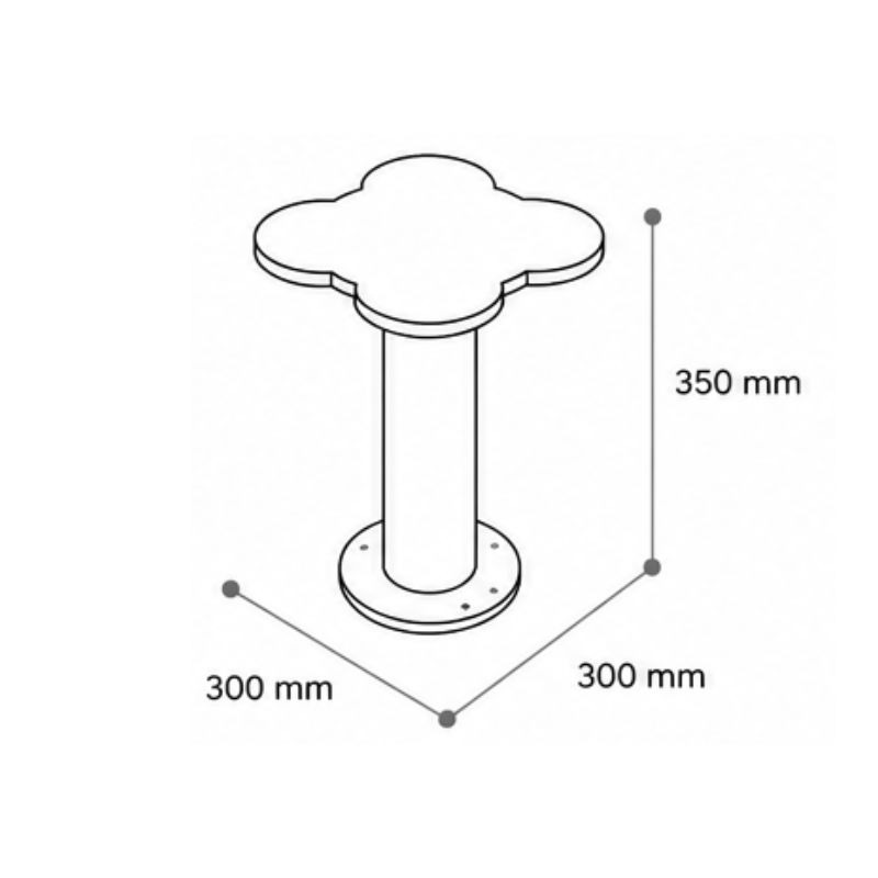 Tabouret extérieur enfant forme fleur Ninou | Prossentiel 