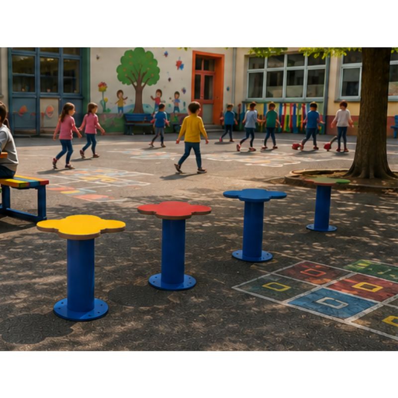 Tabouret extérieur enfant forme fleur Ninou | Prossentiel 