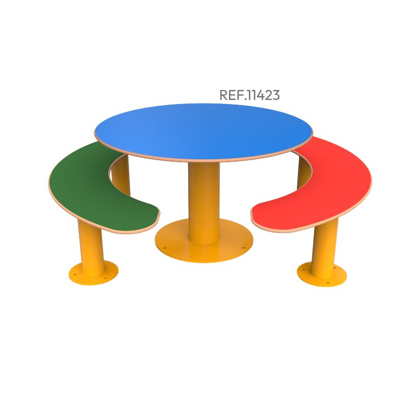 Banquette ludique demi-cercle Ninou 3 places | Prossentiel 