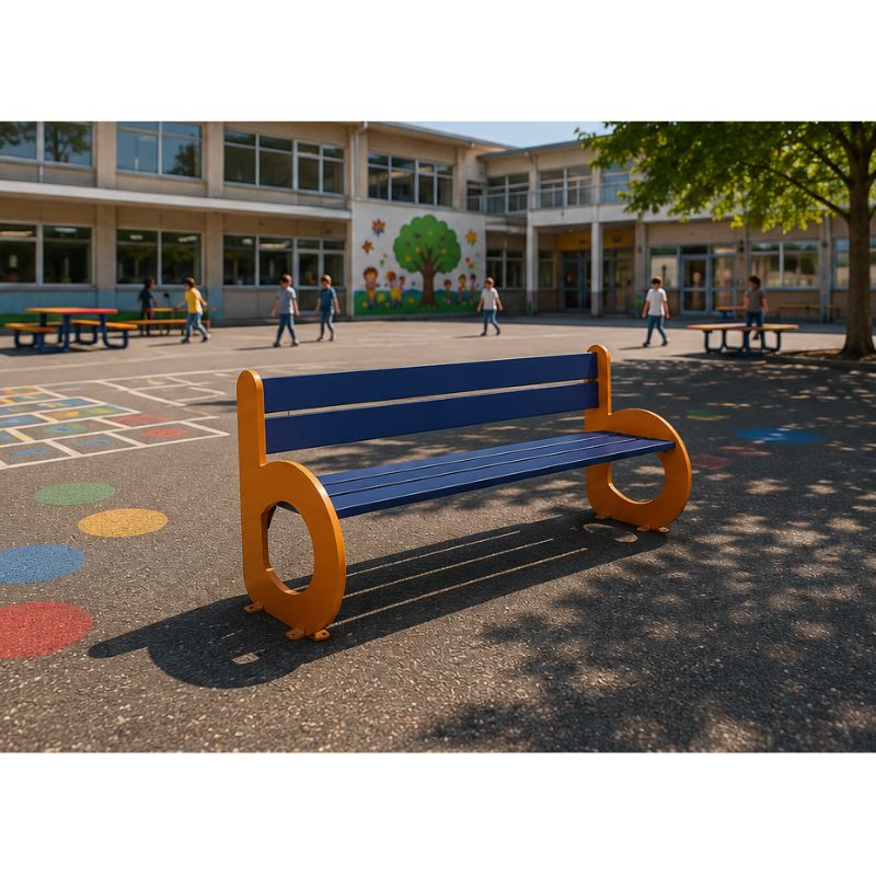Banc scolaire lettre B Ninou 3 places | Prossentiel 