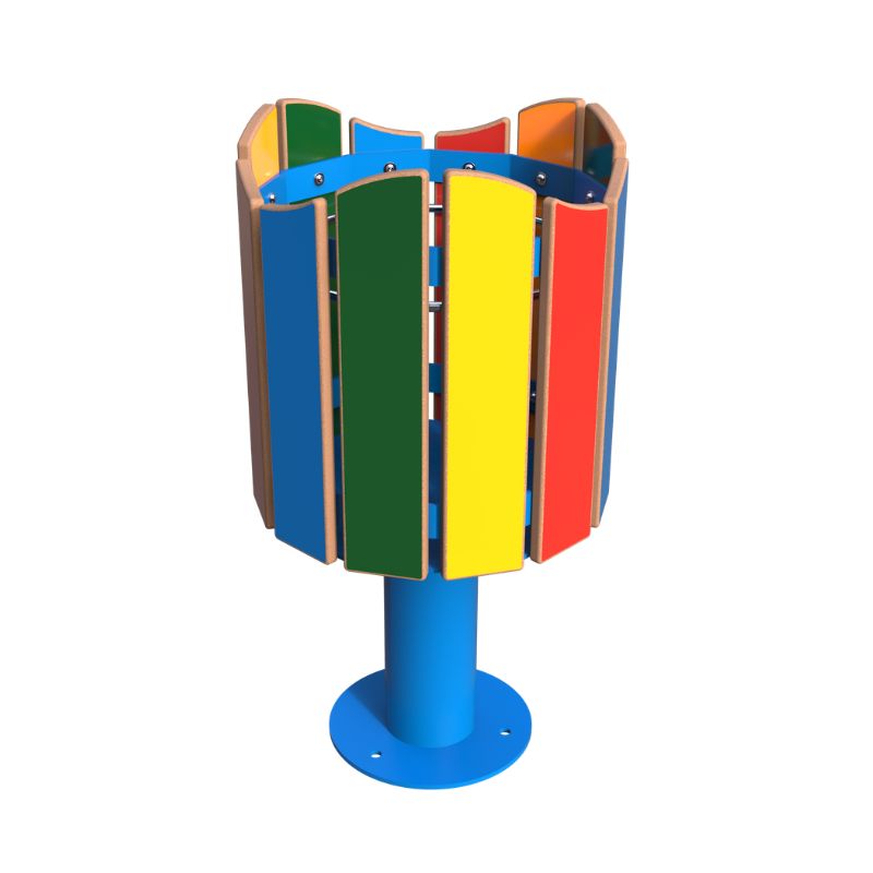 Corbeille ronde scolaire – au sol ou sur pieds Odeo | Prossentiel 