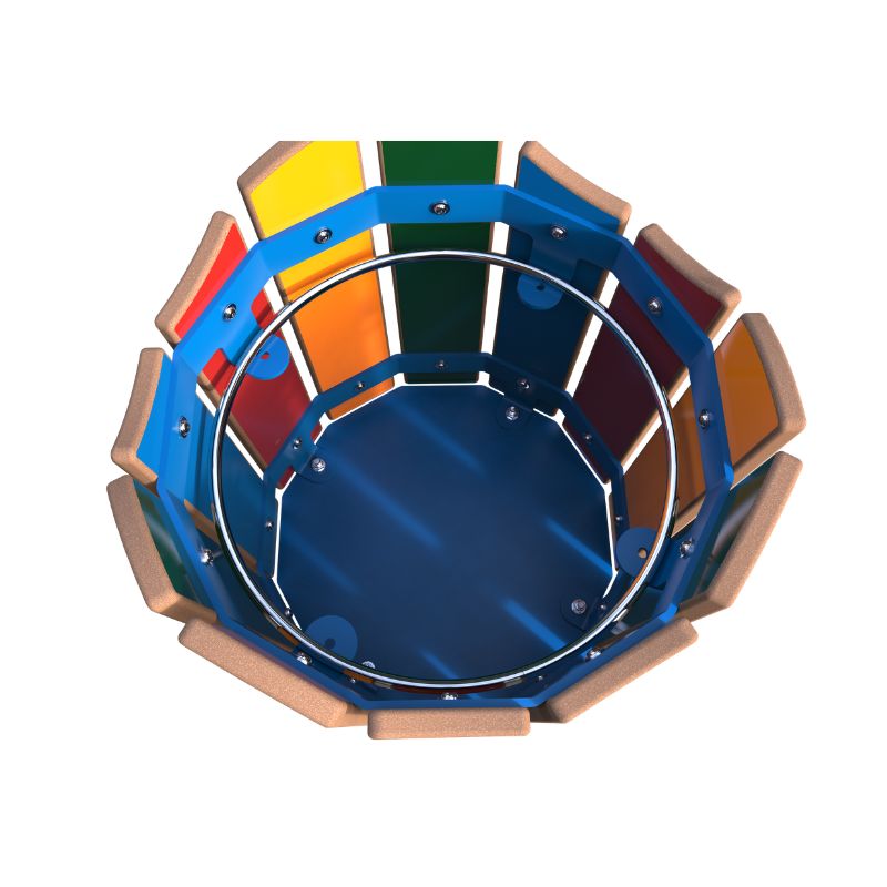 Corbeille ronde scolaire – au sol ou sur pieds Odeo | Prossentiel 