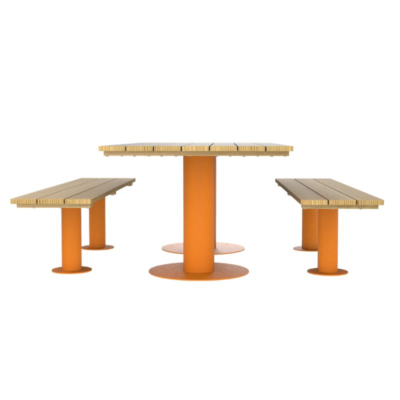 Ensemble table et assises séparées enfant Tinou 6 places | Prossentiel 