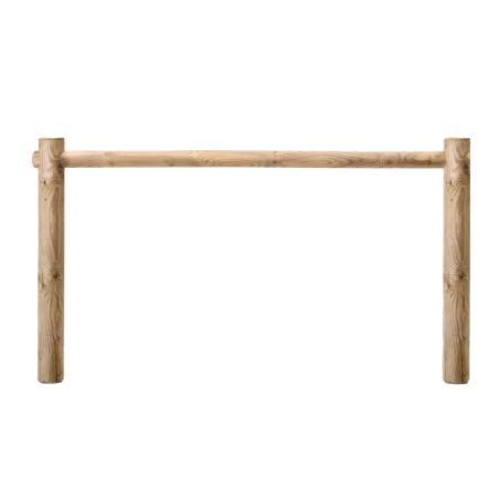 Barrière d'appui vélos modulable en bois