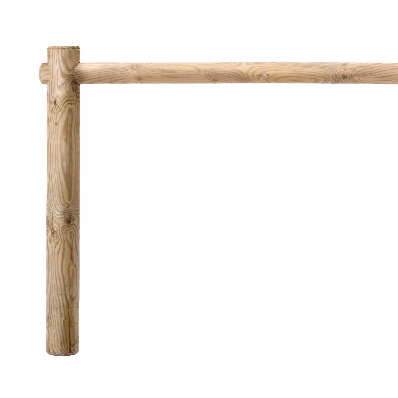Barrière d'appui vélos modulable en bois