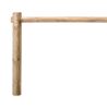 Barrière d'appui vélos modulable en bois