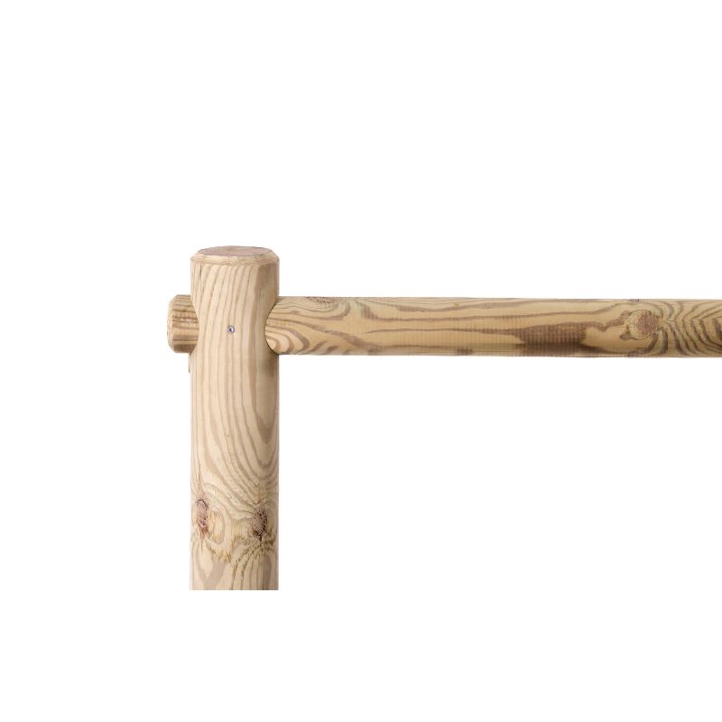 Barrière d'appui vélos modulable en bois