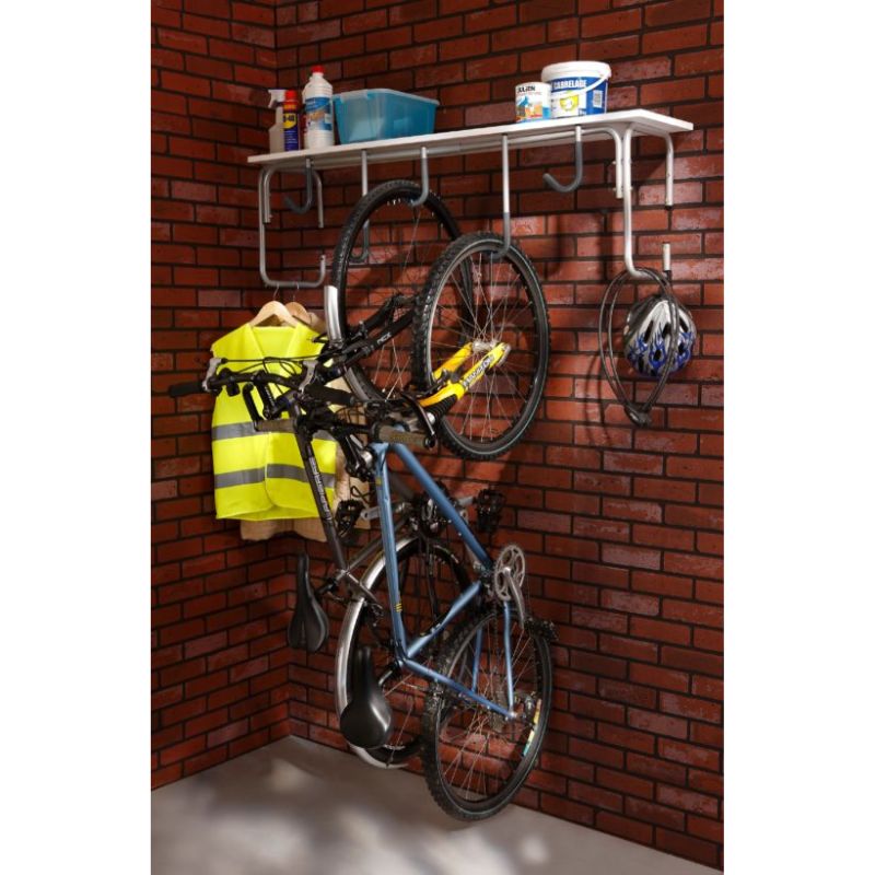 Râtelier vélos mural suspendu - 5 places