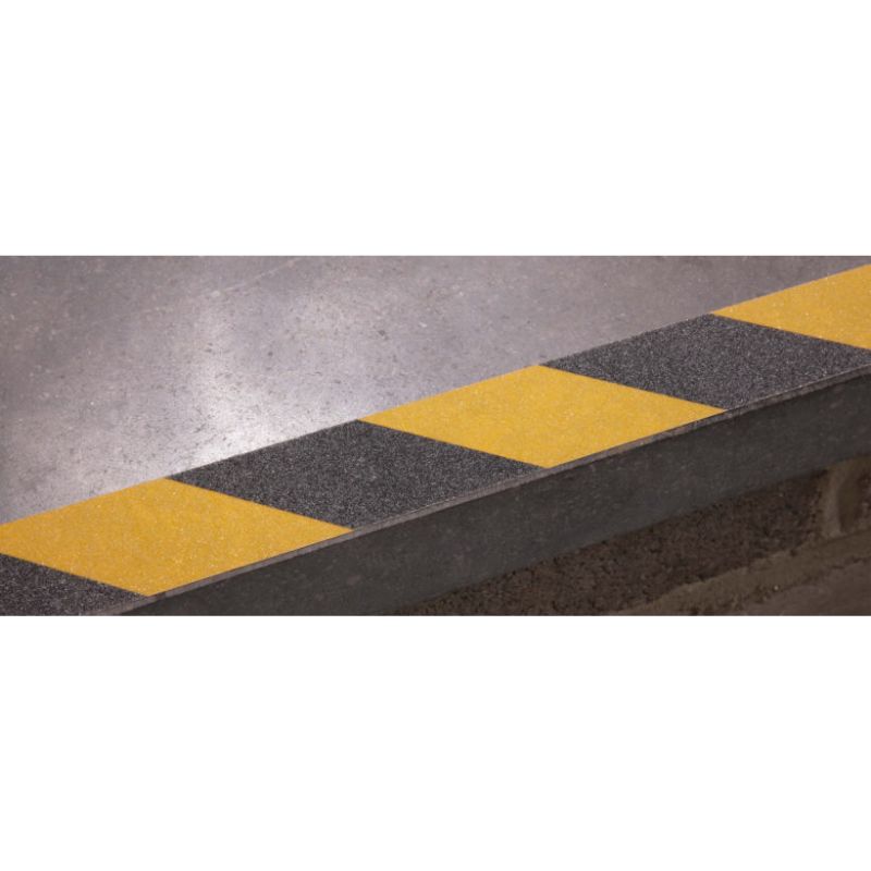 Adhésif de signalisation jaune/noir