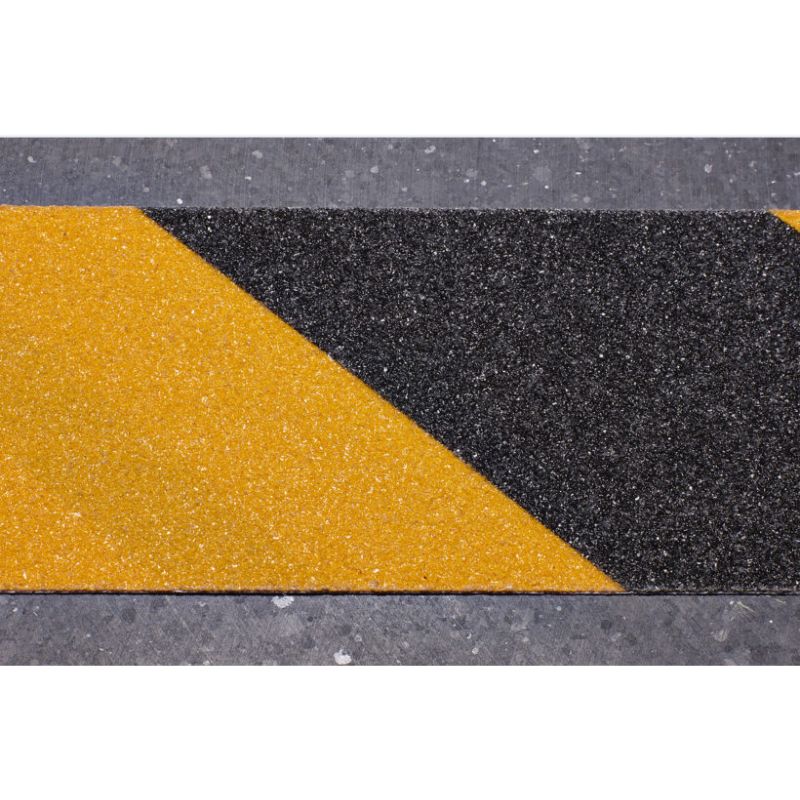 Adhésif de signalisation jaune/noir