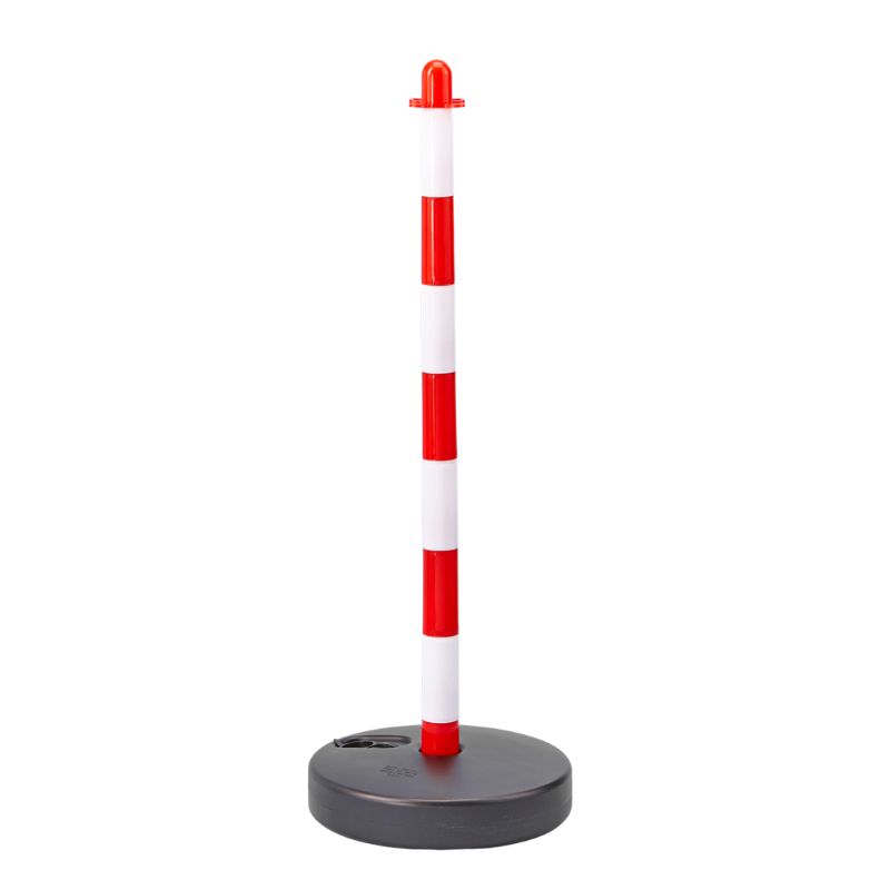 Potelet de balisage en plastique sur socle rond