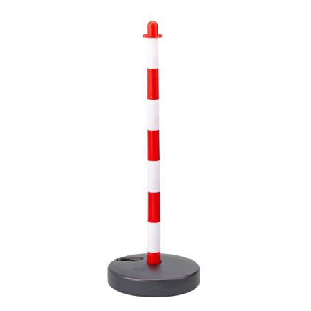 Potelet de balisage en plastique sur socle rond