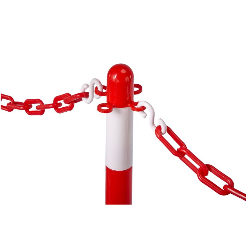 Potelet de balisage en plastique sur socle rond