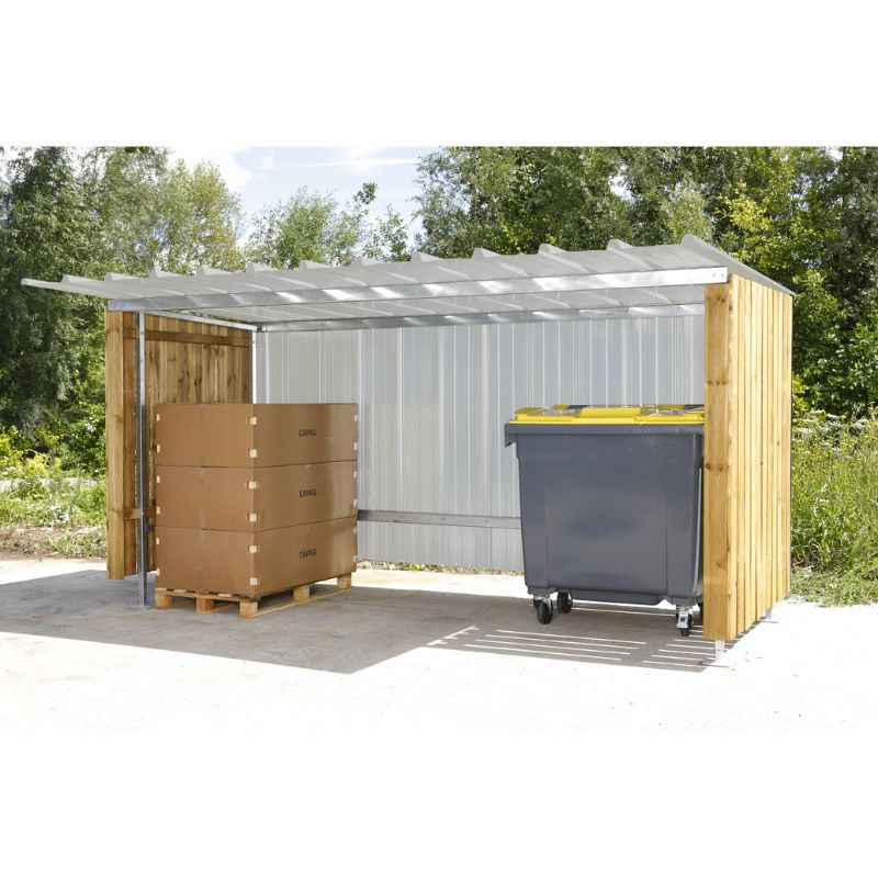 Abri extérieur en bois à vélos-motos en bois