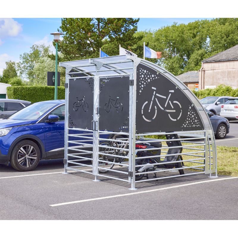 Box de stationnement sécurisé pour 6 vélos et deux-roues