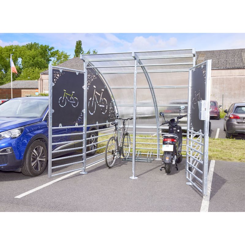 Box de stationnement sécurisé pour 6 vélos et deux-roues