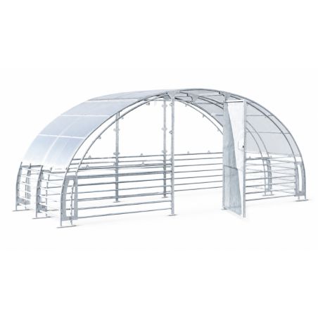 Abri vélos fermé en acier galvanisé et polycarbonate - 12 places