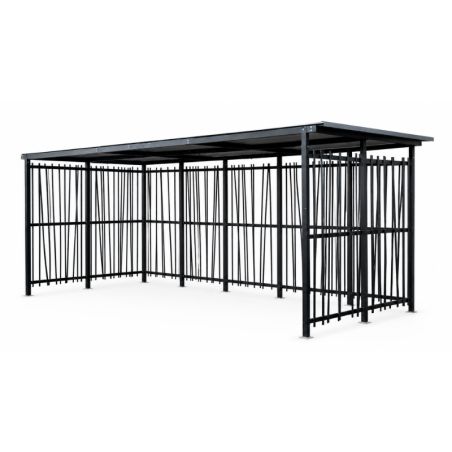 Abri vélos ouvert 2 x 5 m