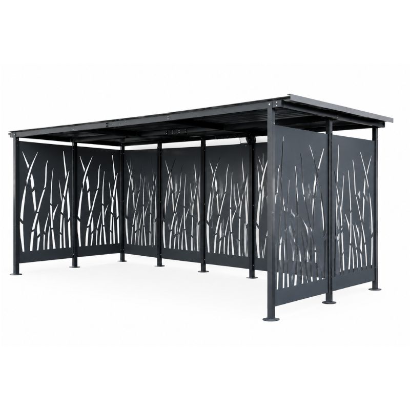 Abri vélos ouvert 2 x 5 m