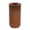 Corbeille urbaine en acier corten Olea - 85L