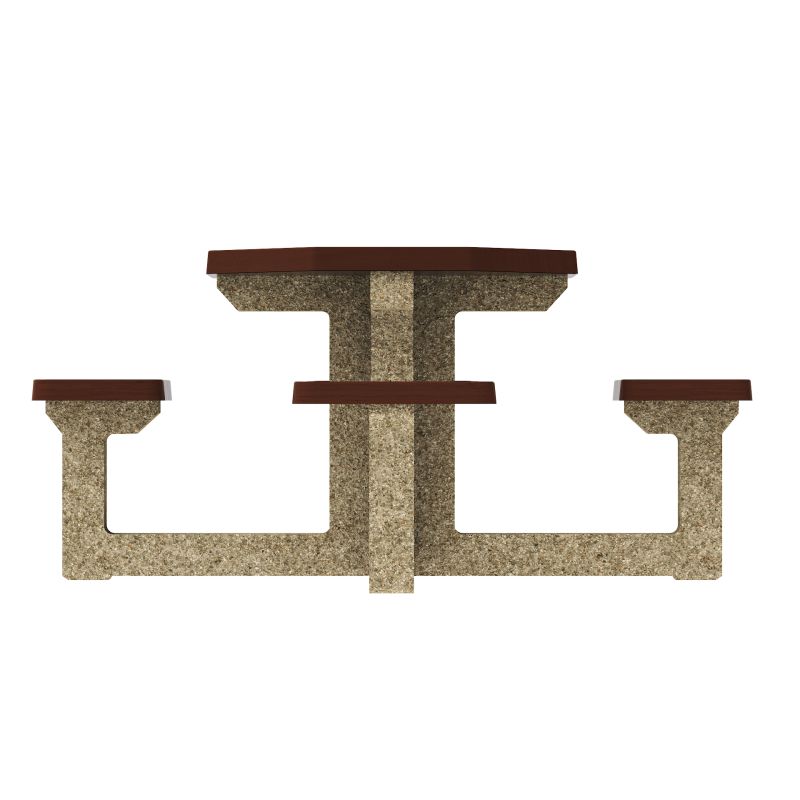 Table extérieure de jeux d'échec en béton Piony | Prossentiel 