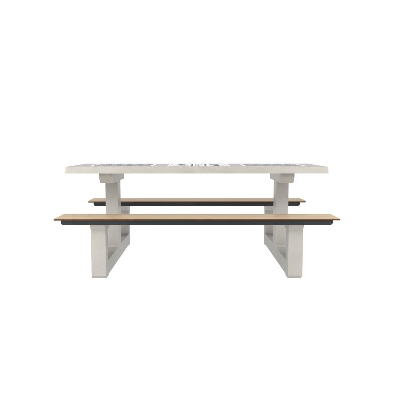 Table multi-jeux en béton Piony | Prossentiel 