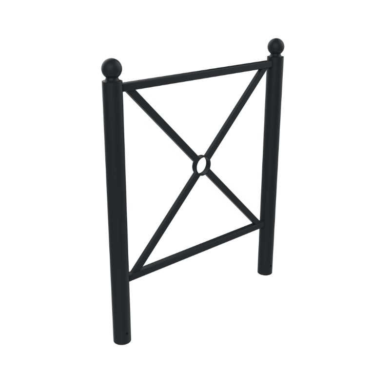 Barrière de ville croix de Saint-André tête boule Croisy