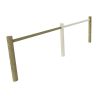 Clôture en bois Rondin appui simple