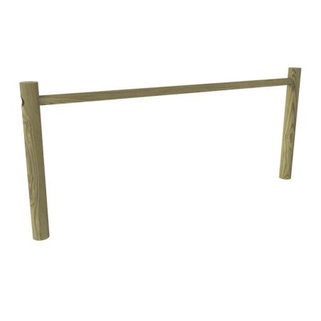 Clôture en bois Rondin appui double