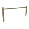 Clôture en bois Rondin appui double