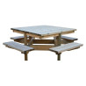 Table de pique-nique carrée en bois Dublin
