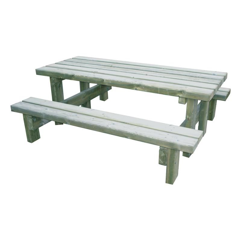 Table de pique-nique en bois traité Lille