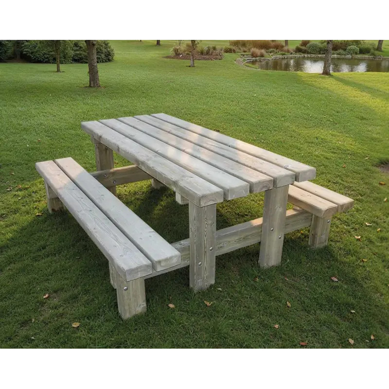 Table de pique-nique en bois traité Lille