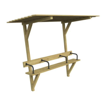 Banc ombrelle en bois Londres spécial sénior