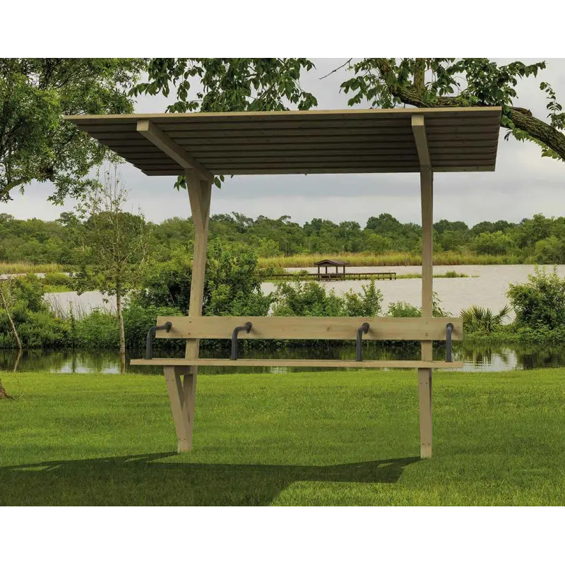 Banc ombrelle en bois Londres spécial sénior