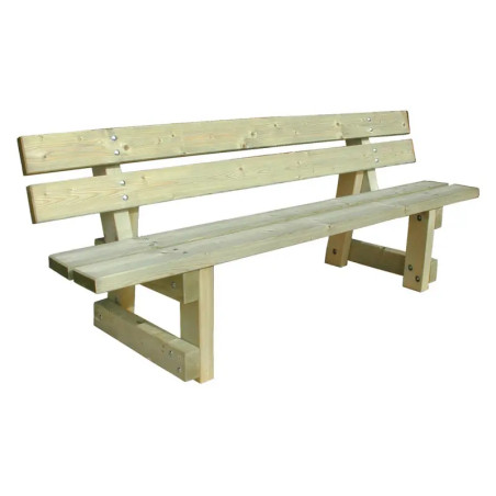 Banc public en bois traité Porto