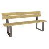 Banc public acier et bois Riga