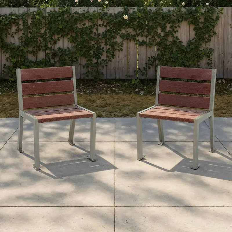 Fauteuil plastique recyclé Silaos® 6 lames