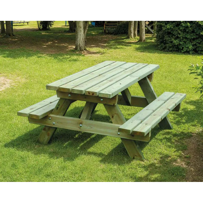 Table de pique-nique en bois pour enfants Turin Eco