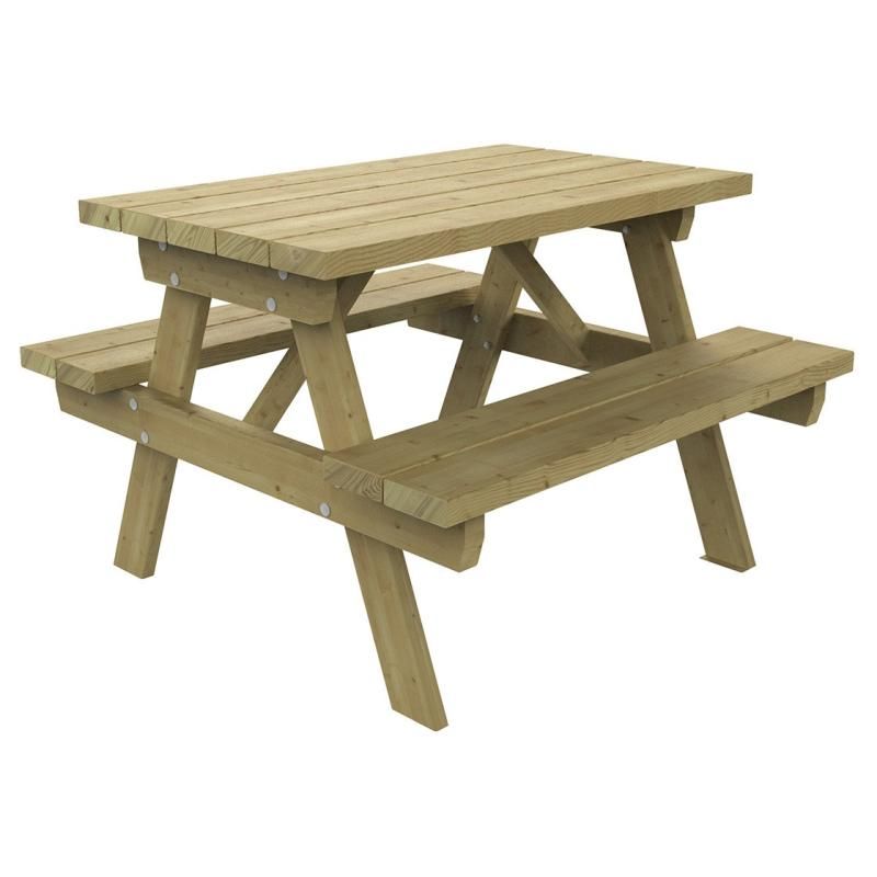 Table de pique-nique en bois pour enfants Turin