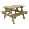 Table de pique-nique en bois pour enfants Turin