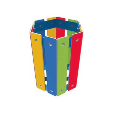 Corbeille Arc-en-ciel en PEHD pour enfants - 50L