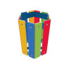 Corbeille Arc-en-ciel en PEHD pour enfants - 50L