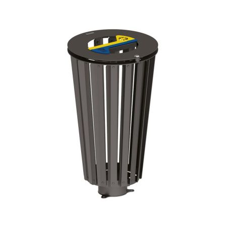 Poubelle urbaine design métal Lofoten tri sélectif - 2 x 50L
